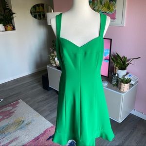 CeCe green fit and flare dress size 14
